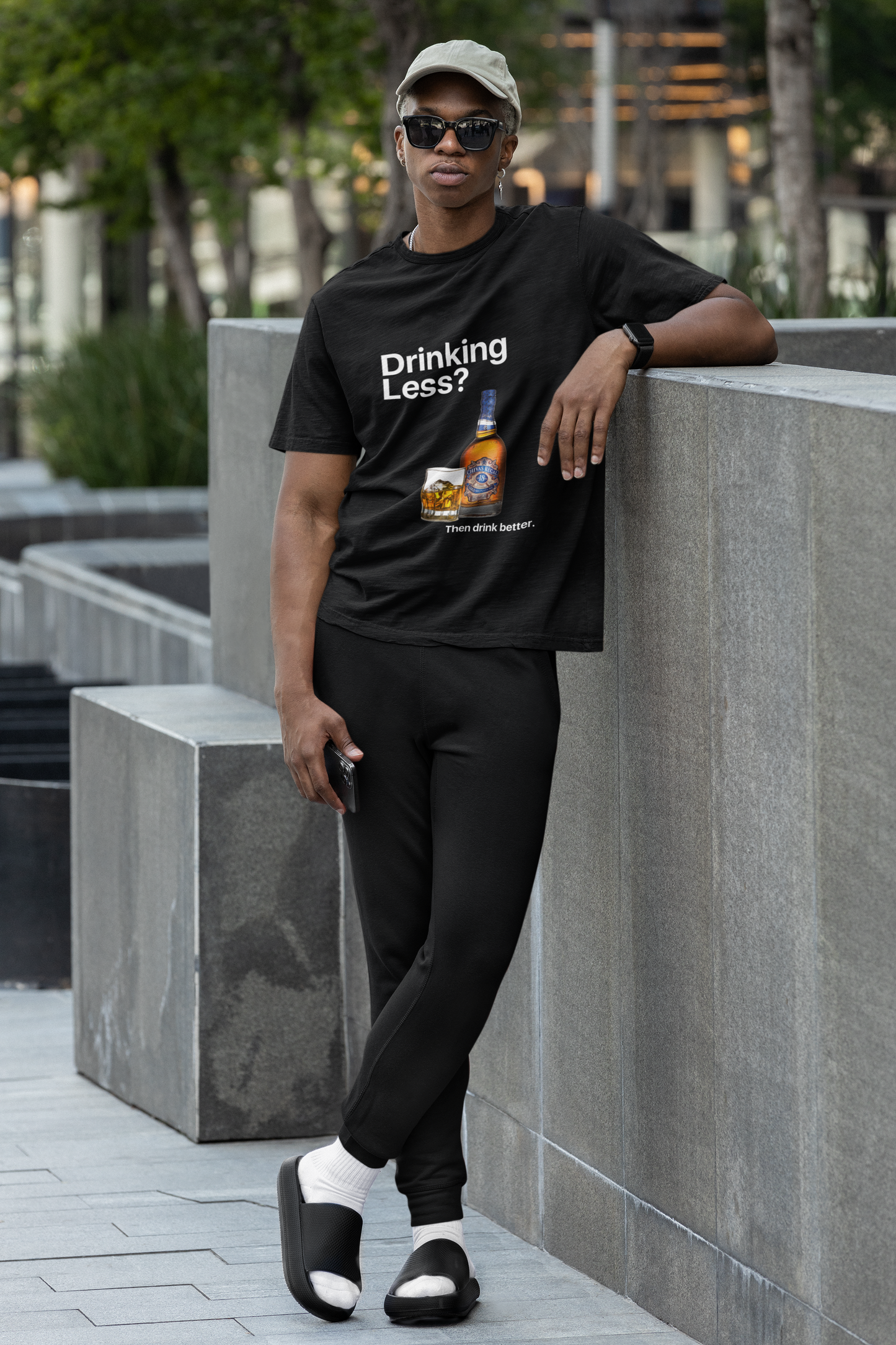 Drinking Less - B/W Tshirt