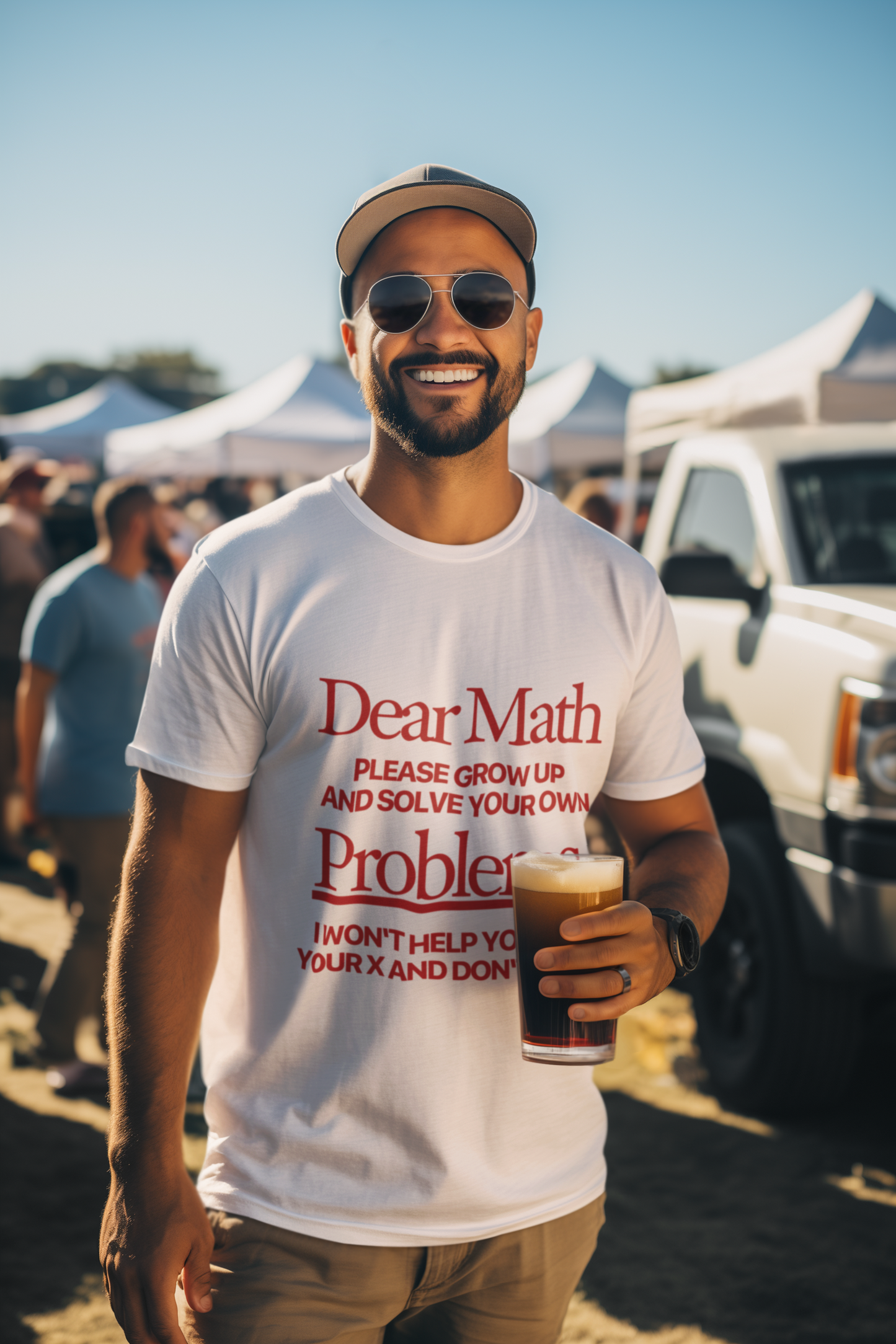 Dear Math - White Tshirt