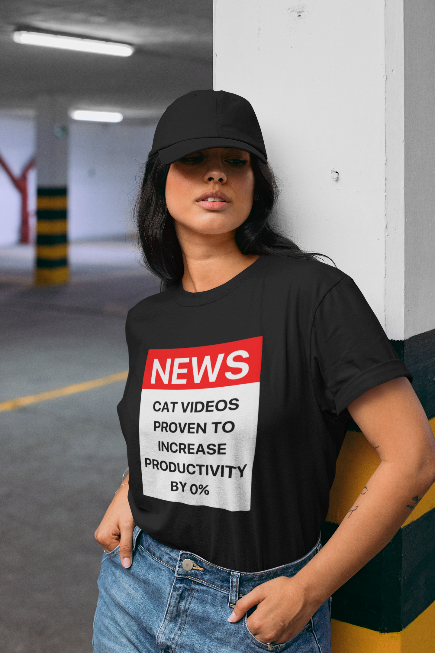 Cat Videos - Black Tshirt