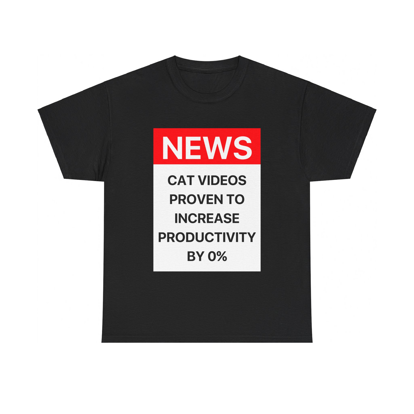 Cat Videos - Black Tshirt