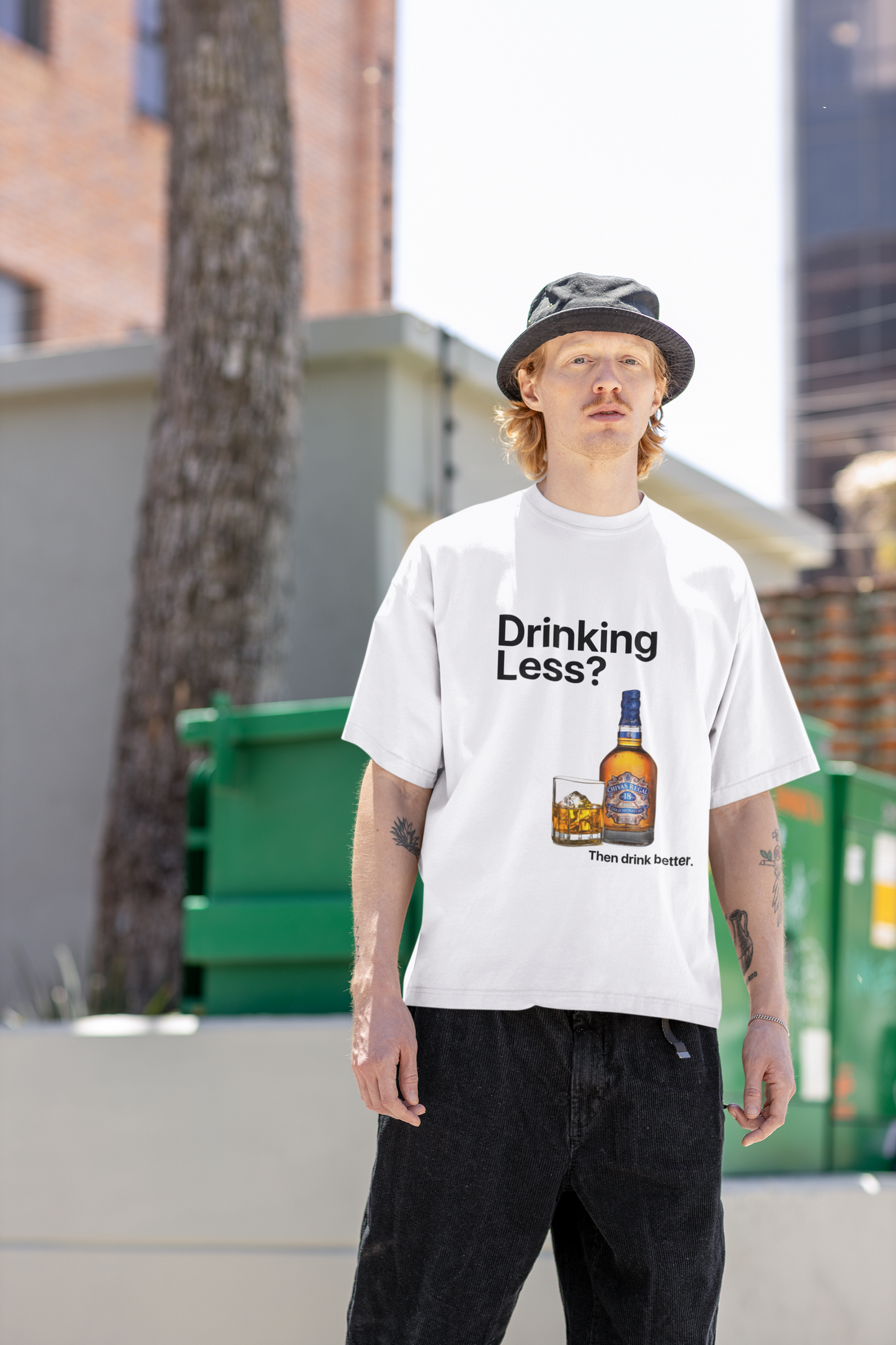 Drinking Less - B/W Tshirt