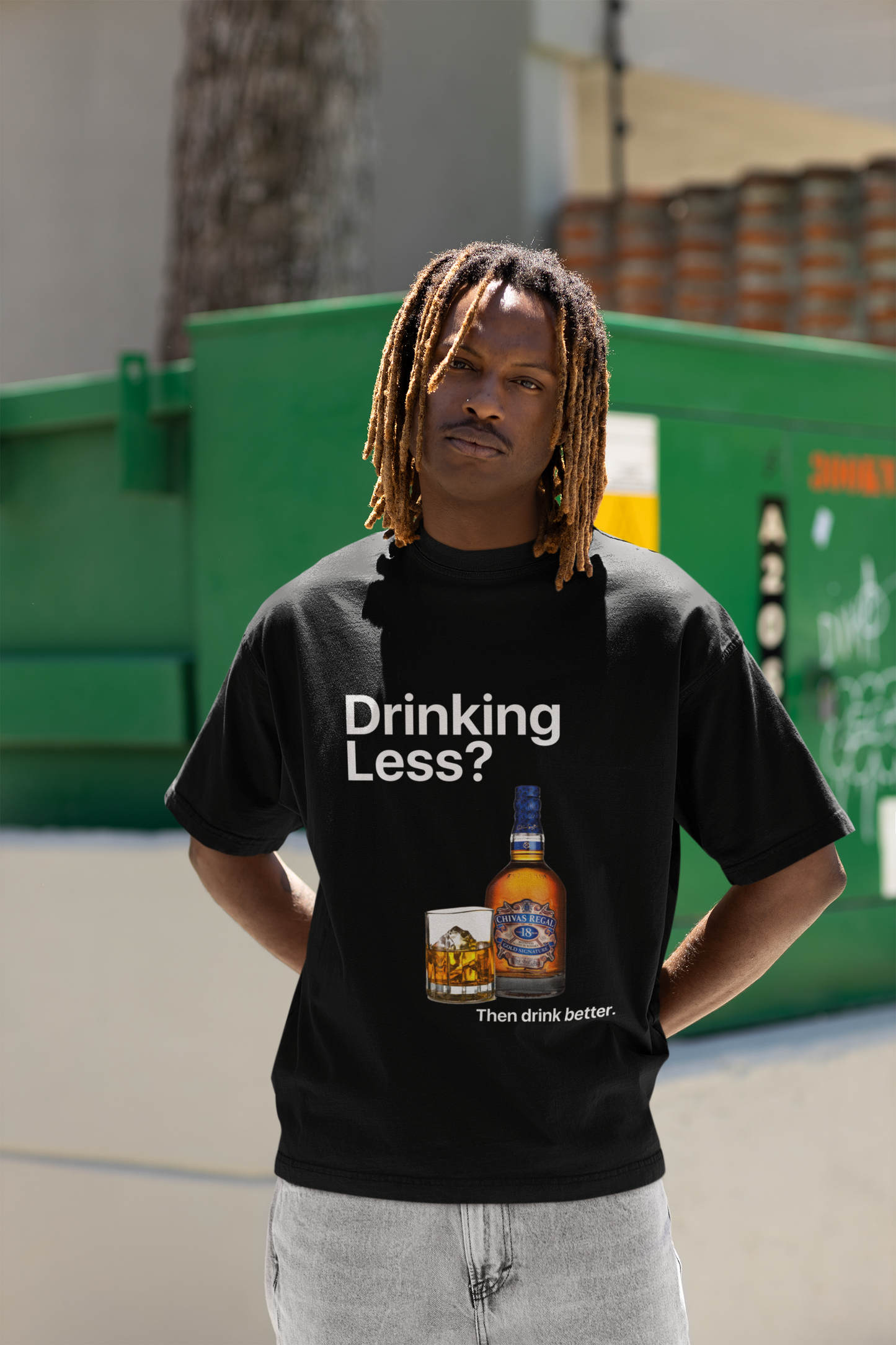 Drinking Less - B/W Tshirt