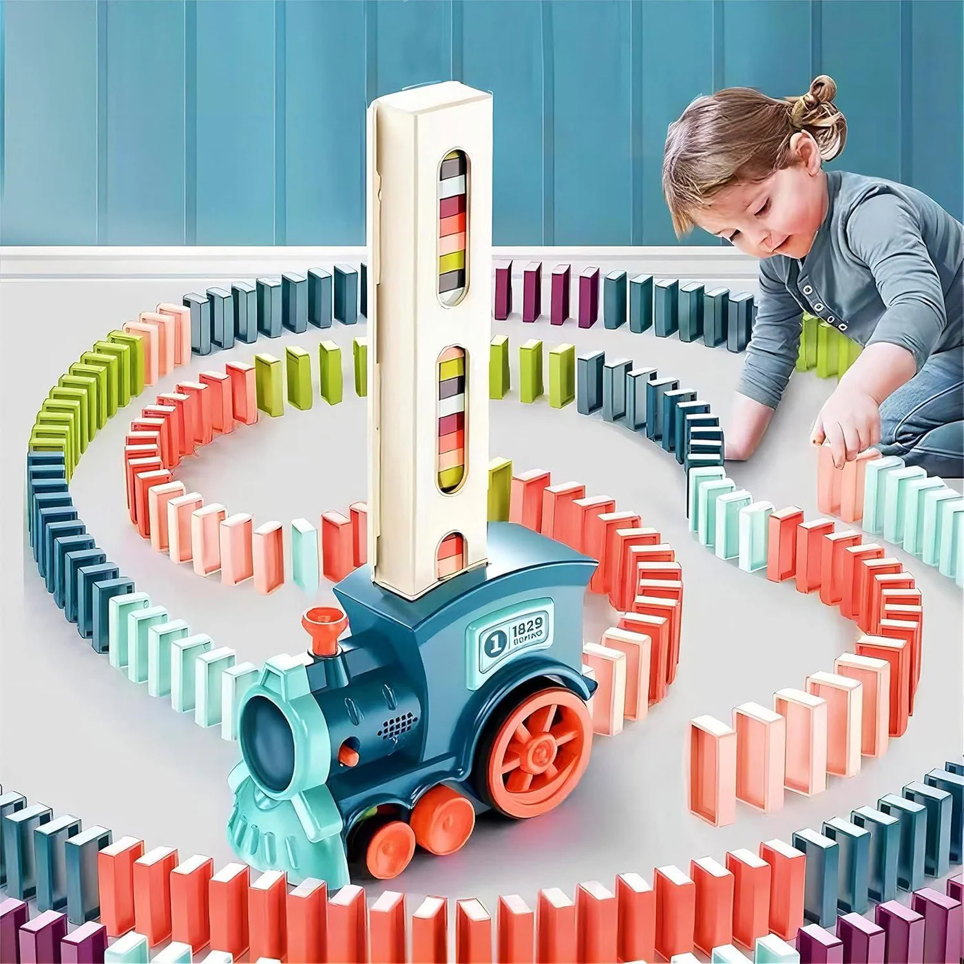 Montessori Domino Train™ - Educational Train (With Sound Effects)