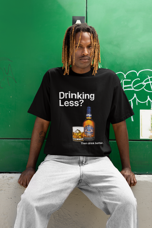 Drinking Less - B/W Tshirt